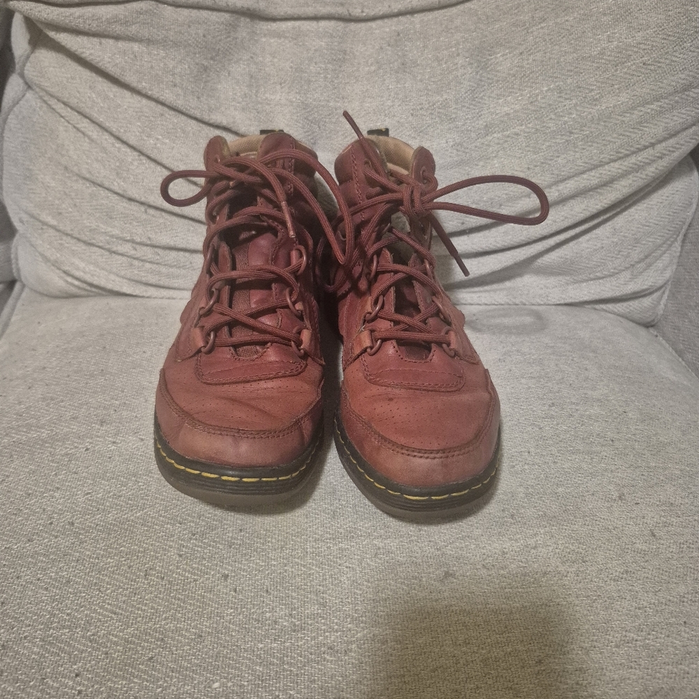 Doc Martens Red Leather Boots